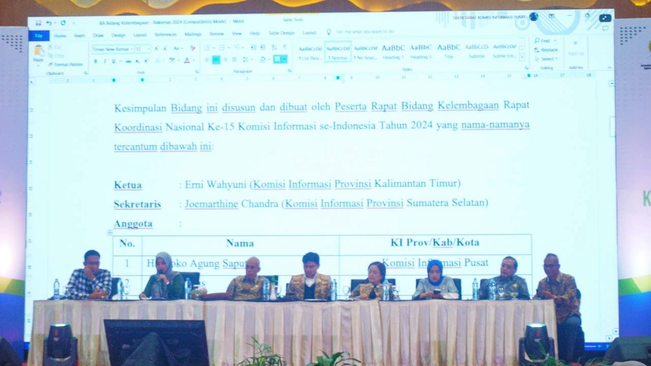 Menuju Indonesia Emas 2045, Komisi Informasi Perkuat Koordinasi Melalui Rakornas 2024